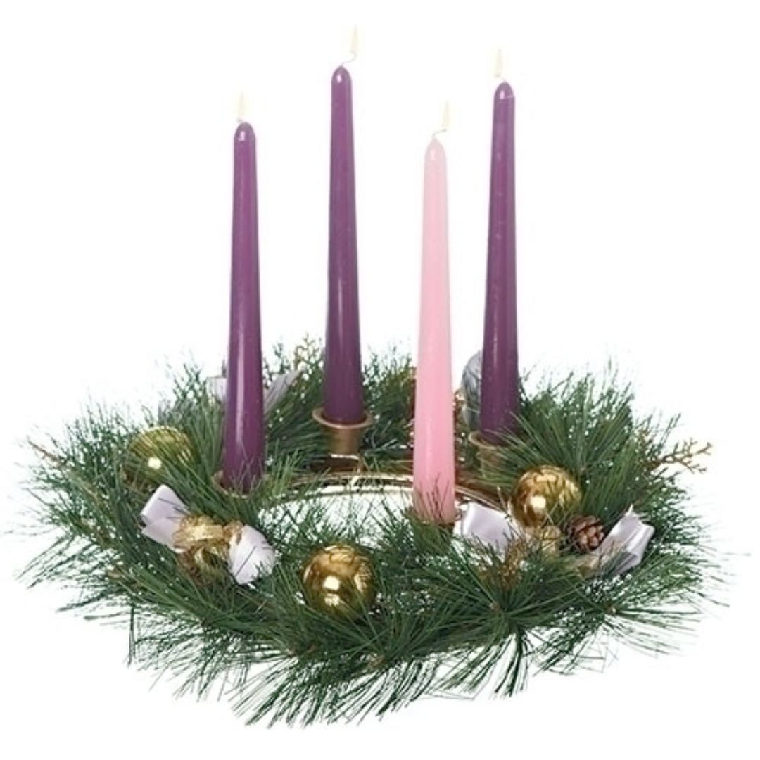 Advent wreath and candles