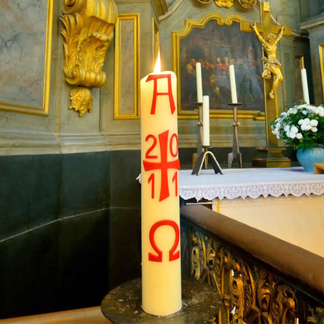 The Paschal Candle Meaning And Symbolism St Jude Shop Inc 